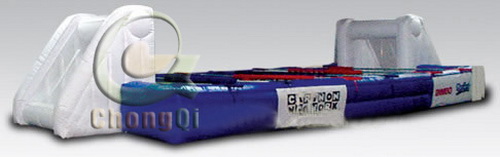 inflatable water football games